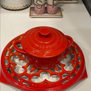 Le Creuset Green Stoneware Mini Cocotte